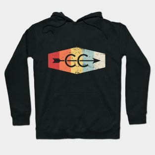 Retro Vintage Cross Country Logo Hoodie